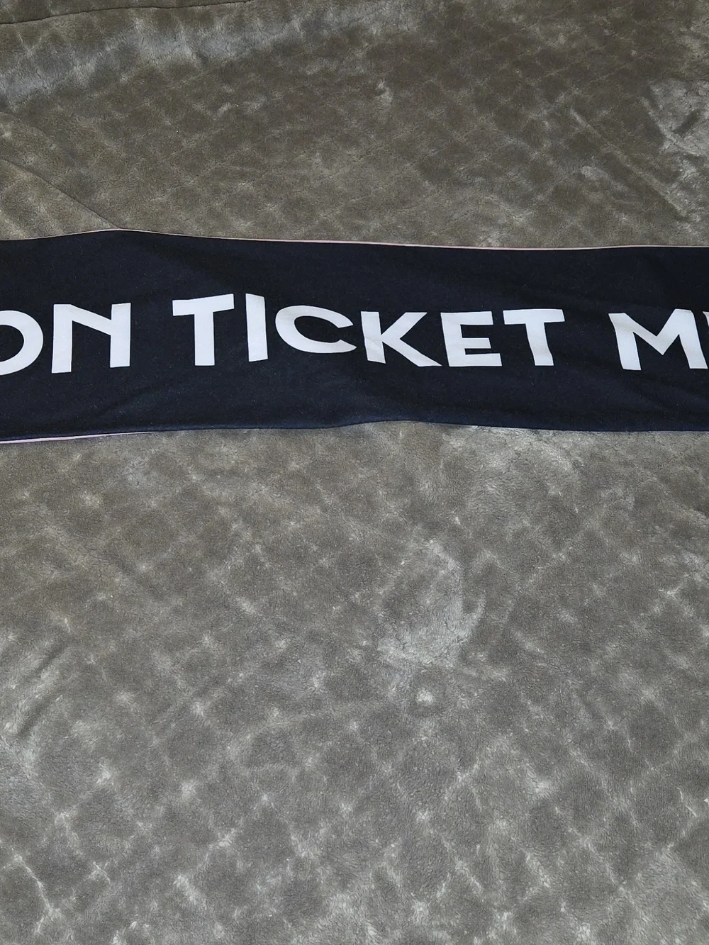 miami Pink Scarf with Black Graphic Crest
